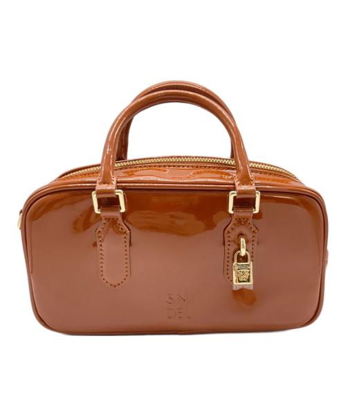 Snidel（スナイデル）Snidel (スナイデル) ミニボストンショルダーバッグ ブラウンの古着・服飾アイテム