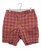 RRLダブルアールエル）の古着「USA製 3つ星タグ 90s チェックショーツ」｜レッド