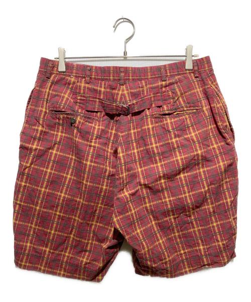 RRL（ダブルアールエル）RRL (ダブルアールエル) USA製 3つ星タグ 90s チェックショーツ レッド サイズ:W34の古着・服飾アイテム