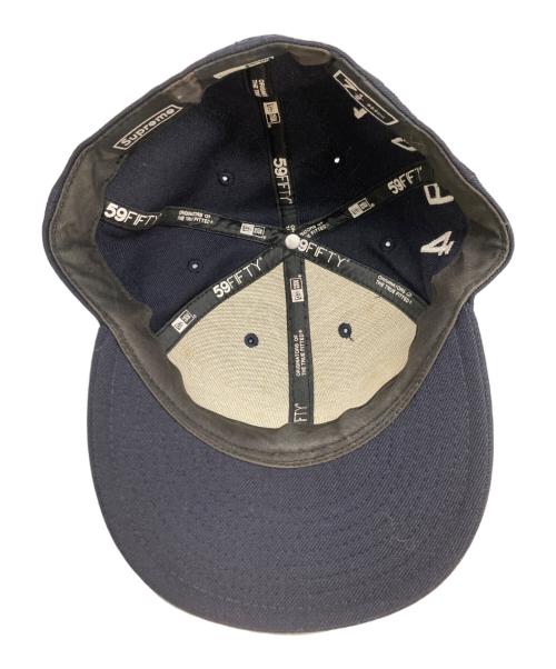 New Era（ニューエラ）New Era (ニューエラ) Supreme (シュプリーム) 10ss D.G.A.F  ボックスロゴキャップ ネイビーの古着・服飾アイテム