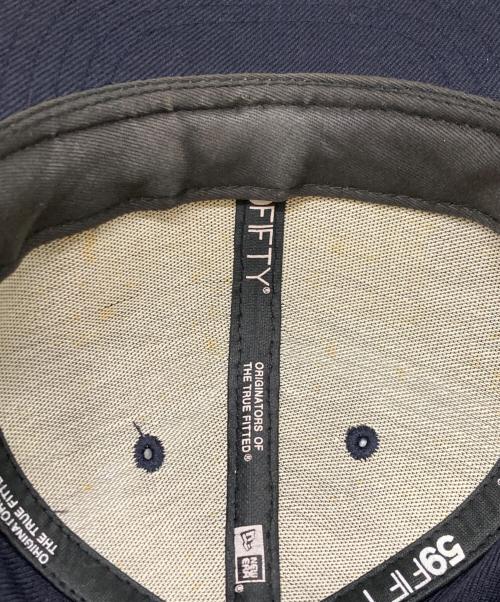 New Era（ニューエラ）New Era (ニューエラ) Supreme (シュプリーム) 10ss D.G.A.F  ボックスロゴキャップ ネイビーの古着・服飾アイテム