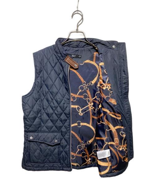 LAUREN RALPH LAUREN（ローレンラルフローレン）LAUREN RALPH LAUREN (ローレンラルフローレン) キルティングベスト ネイビー サイズ:Mの古着・服飾アイテム