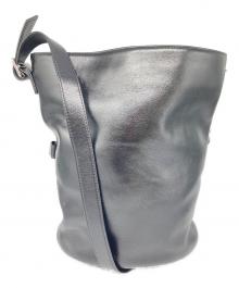 ARTID（アート・アイディー）の古着「ショルダーバッグ/プルアップレザーバケットバッグ」｜ブラック