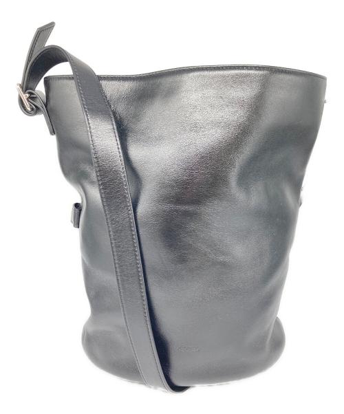 ARTID（アート・アイディー）ARTID (アート・アイディー) ショルダーバッグ/プルアップレザーバケットバッグ ブラックの古着・服飾アイテム