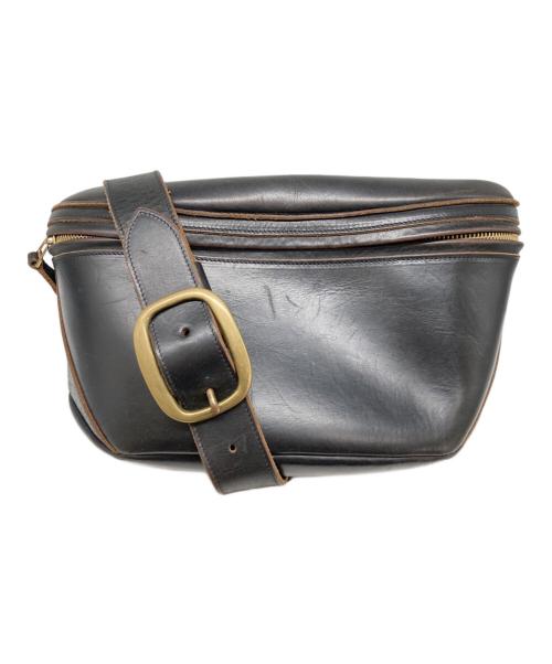 THE CHILD MIND（チャイルドマインド）The Child Mind (チャイルドマインド) レザーボディバッグ ブラックの古着・服飾アイテム