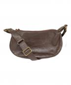 Inceptionインセプション）の古着「ホースハイドバナナバッグ/レザーショルダーバッグ」｜ブラウン