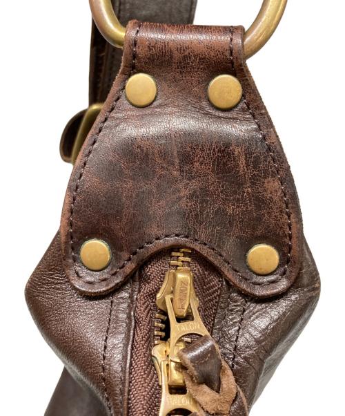 Inception（インセプション）inception (インセプション) ホースハイドバナナバッグ/レザーショルダーバッグ ブラウンの古着・服飾アイテム