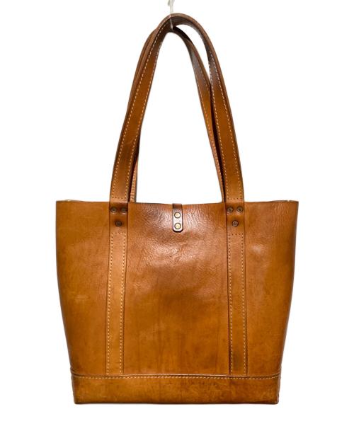 LEFT HAND（レフトハンド）LEFT HAND (レフトハンド) レザートートバッグ ブラウンの古着・服飾アイテム