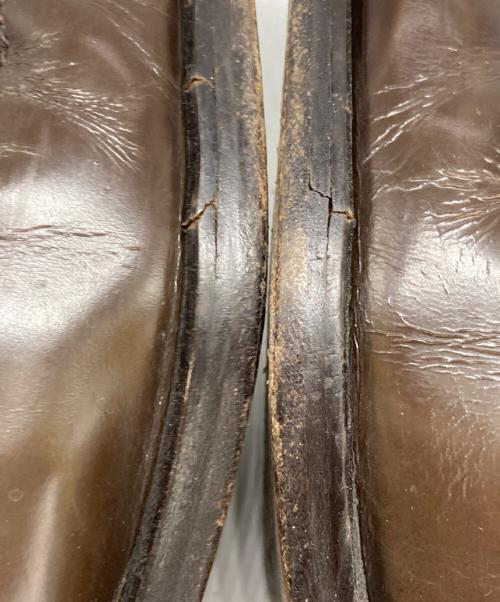 GUCCI（グッチ）GUCCI (グッチ) スクエアトゥローファー ブラウン サイズ:39　1/2の古着・服飾アイテム