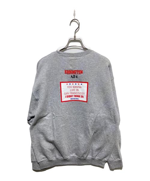 WACKO MARIA（ワコマリア）WACKO MARIA (ワコマリア) 『エディントンへようこそ』 EDDINGTON / CREW NECK SWEAT SHIRT グレー サイズ:l 未使用品の古着・服飾アイテム