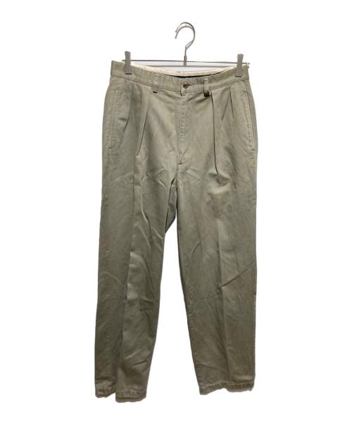 POLO RALPH LAUREN（ポロ・ラルフローレン）POLO RALPH LAUREN (ポロ・ラルフローレン) 90's andrew pant タックパンツ グレー サイズ:31/34の古着・服飾アイテム