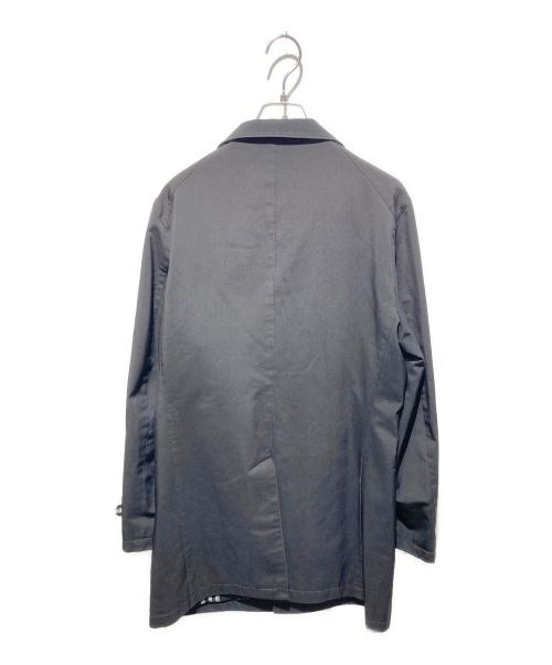 BURBERRY BLACK LABEL（バーバリーブラックレーベル）BURBERRY BLACK LABEL (バーバリーブラックレーベル) 裏地ノバチェックステンカラーコート ブラック サイズ:Ｍの古着・服飾アイテム