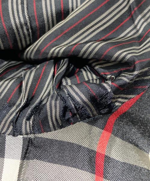 BURBERRY BLACK LABEL（バーバリーブラックレーベル）BURBERRY BLACK LABEL (バーバリーブラックレーベル) 裏地ノバチェックステンカラーコート ブラック サイズ:Ｍの古着・服飾アイテム