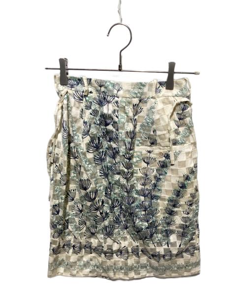 MARNI（マルニ）MARNI (マルニ) シルクブレンドスカート ホワイト サイズ:不明の古着・服飾アイテム