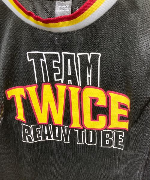 TWICE（トゥワイス）TWICE (トゥワイス) メッシュタンクトップ/READY TO BE SPECIAL ブラック サイズ:FREEの古着・服飾アイテム