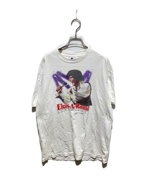 elvis-a-rama（エルヴィス・ア・ラマ）elvis-a-rama (エルヴィス・ア・ラマ) プリントTシャツ ホワイト サイズ:Ｌの古着・服飾アイテム