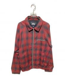 stussy（ステューシー）の古着「SHADOW PLAID BRYAN JACKET」｜レッド