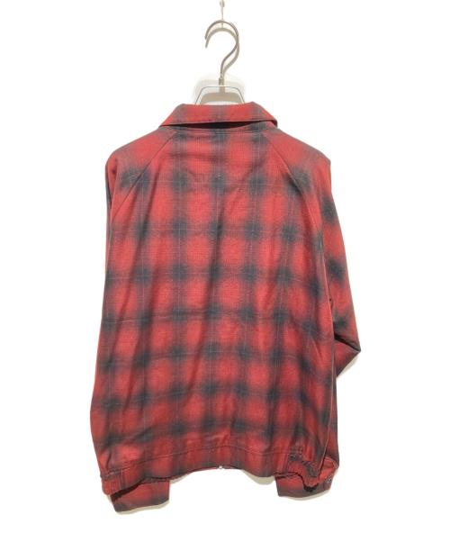 stussy（ステューシー）stussy (ステューシー) SHADOW PLAID BRYAN JACKET レッド サイズ:Ｌの古着・服飾アイテム