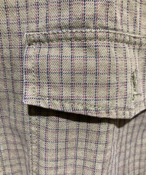 stussy（ステューシー）stussy (ステューシー) CHECK GARAGE JKT/パッチロゴジャケット カーキ サイズ:Ｌの古着・服飾アイテム