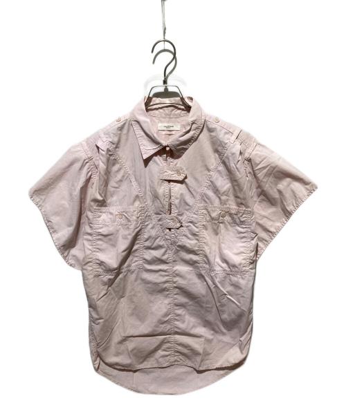 ISABEL MARANT ETOILE（イザベルマランエトワール）ISABEL MARANT ETOILE (イザベルマランエトワール) MANUELA/ストラップショートスリーブシャツ ピンク サイズ:34の古着・服飾アイテム