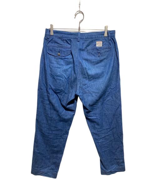 POLO RALPH LAUREN（ポロ・ラルフローレン）POLO RALPH LAUREN (ポロ・ラルフローレン) THE WHITMAN PANTタックデニムパンツ インディゴ サイズ:31/32の古着・服飾アイテム
