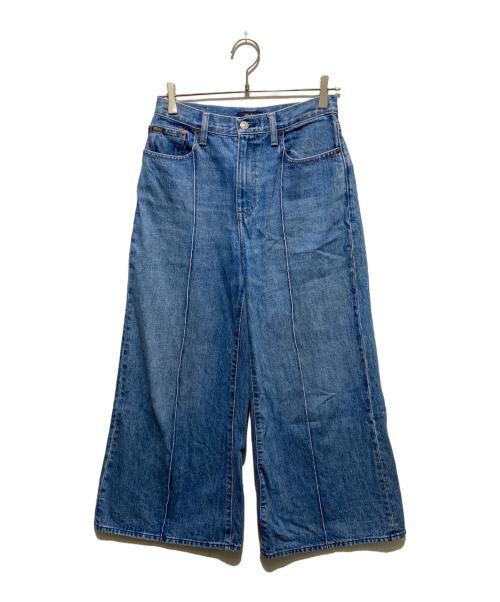 POLO RALPH LAUREN（ポロ・ラルフローレン）POLO RALPH LAUREN (ポロ・ラルフローレン) ワイドデニムパンツ インディゴ サイズ:27の古着・服飾アイテム