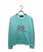 RRLダブルアールエル）の古着「RRLロゴスウェット」｜ブルー