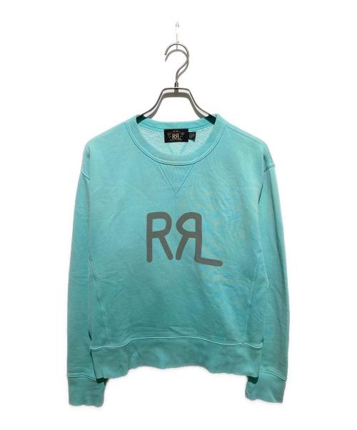 RRL（ダブルアールエル）RRL (ダブルアールエル) RRLロゴスウェット ブルー サイズ:Mの古着・服飾アイテム