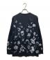 LAD MUSICIAN (ラッドミュージシャン) HIGH GAUGE FLOWER KNIT CARDIGAN ブラック サイズ:44：9000円