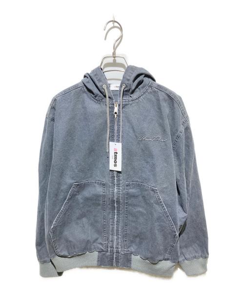 atmos pink（アトモスピンク）atmos pink (アトモスピンク) デニムジャケット/Vintage Finish Hoodie Jacket グレー サイズ:FREE 未使用品の古着・服飾アイテム