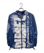 DIESELディーゼル）の古着「J-WARRET-LOGO-LOGO ナイロンジャケット」｜ブルー