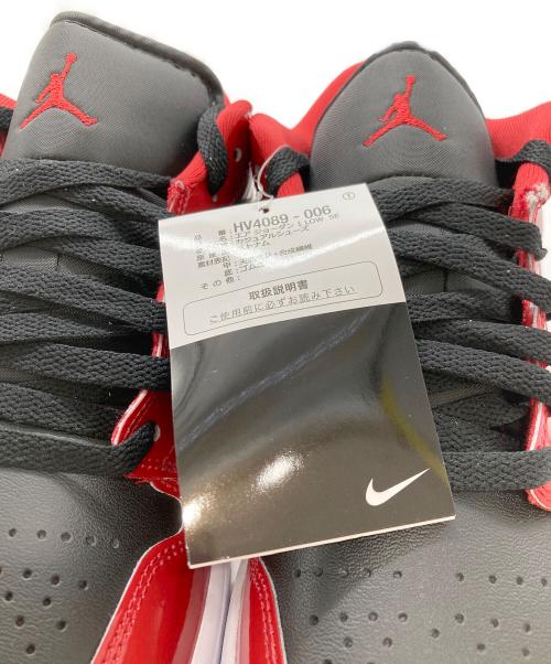 NIKE（ナイキ）NIKE (ナイキ) ローカットスニーカー/AIR JORDAN 1 LOW SE BLACK/VARSITY RED-WHITE レッド×ブラック サイズ:27 未使用品の古着・服飾アイテム