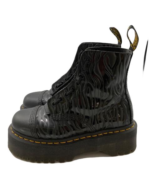 Dr.Martens（ドクターマーチン）Dr.Martens (ドクターマーチン) SINCLAIR ZEBRA/レースアップブーツ ブラック サイズ:23の古着・服飾アイテム