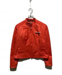 HARLEY-DAVIDSON（ハーレーダビッドソン）の古着「バイカージャケット」｜オレンジ