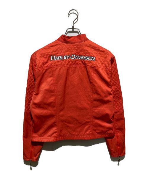 HARLEY-DAVIDSON（ハーレーダビッドソン）HARLEY-DAVIDSON (ハーレーダビッドソン) バイカージャケット オレンジ サイズ:Lの古着・服飾アイテム