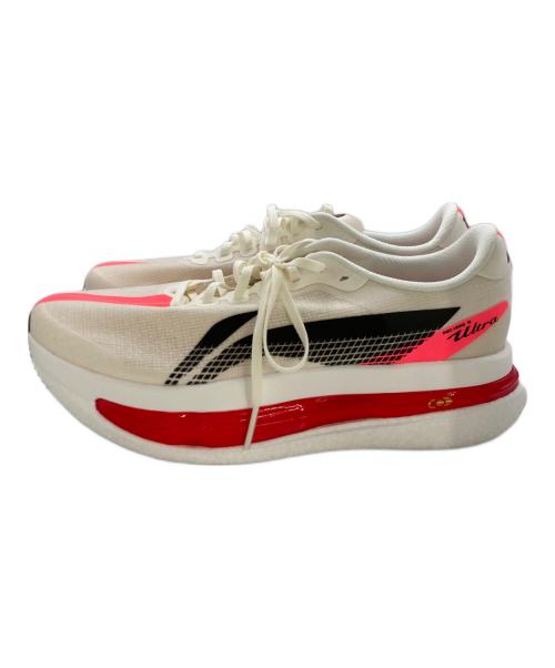 LI-NING（リーニン）LI-NING (リーニン) RED HARE 9 ローカットスニーカー レッド×ホワイト サイズ:28㎝の古着・服飾アイテム