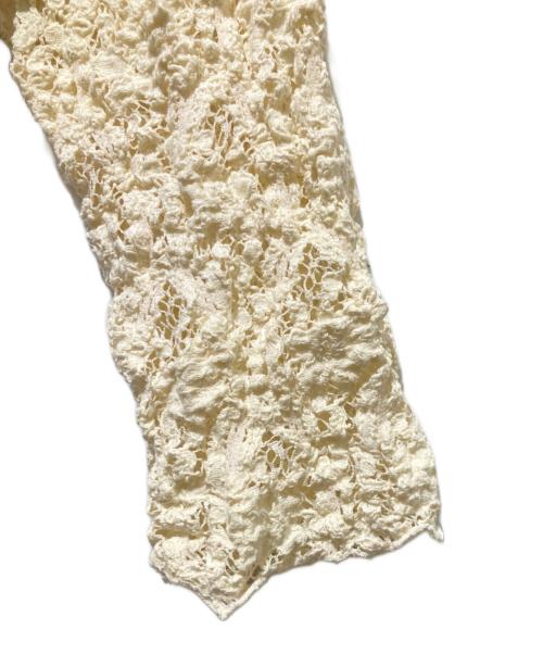 IENA（イエナ）IENA (イエナ) Flowerストレッチレース ペプラムプルオーバー アイボリー サイズ:不明の古着・服飾アイテム