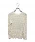 IENA（イエナ）の古着「Flowerストレッチレース ペプラムプルオーバー」｜アイボリー
