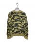 A BATHING APE (ア ベイシング エイプ) サル刺繍カモスウェット グリーン サイズ:Ｌ：8000円