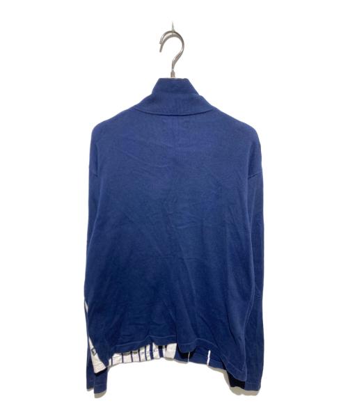 stussy（ステューシー）stussy (ステューシー) 21aw striped knit shirt ネイビー×ホワイト サイズ:Mの古着・服飾アイテム