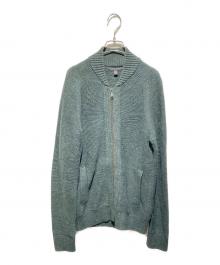 BANANA REPUBLIC（バナナリパブリック）の古着「ダブルジップドライバーズニット」｜グリーン