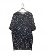 BEARDSLEYビアズリー）の古着「ドットポリエステルワンピース」｜ブラック