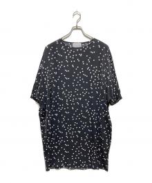 BEARDSLEY（ビアズリー）の古着「ドットポリエステルワンピース」｜ブラック