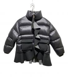 VVTIAN（ヴィヴィティアン）の古着「フリルダウンジャケット」｜ブラック