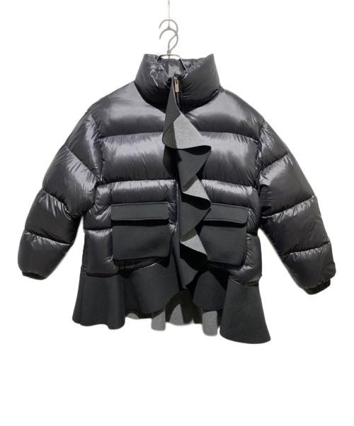 VVTIAN（ヴィヴィティアン）vvtian (ヴィヴィティアン) フリルダウンジャケット ブラック サイズ:Mの古着・服飾アイテム