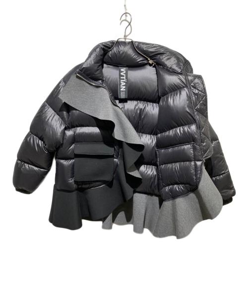 VVTIAN（ヴィヴィティアン）vvtian (ヴィヴィティアン) フリルダウンジャケット ブラック サイズ:Mの古着・服飾アイテム