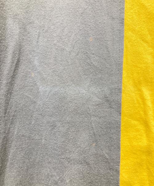 COMME des GARCONS HOMME PLUS（コムデギャルソンオムプリュス）COMME des GARCONS HOMME PLUS (コムデギャルソンオムプリュス) 切替Tシャツ グレー×イエロー サイズ:Sの古着・服飾アイテム