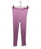 ISSEY MIYAKE meイッセイ ミヤケ ミー）の古着「ワッシャー プリーツパンツ」｜ピンク