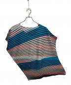 ISSEY MIYAKEイッセイミヤケ）の古着「変形ボーダーワンピース」｜マルチカラー