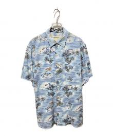 Eddie Bauer（エディーバウアー）の古着「90s リネン混アロハシャツ」｜ブルー